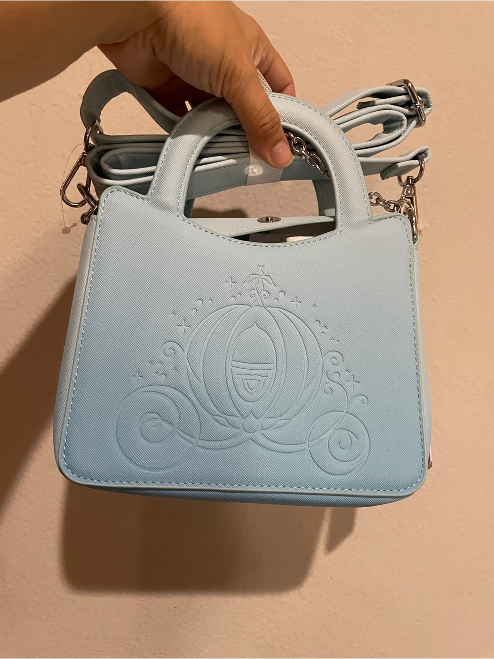 Cinderall Baby Blue women’s purse NWT Elegant Light Blue Women's Top-Handle Bag